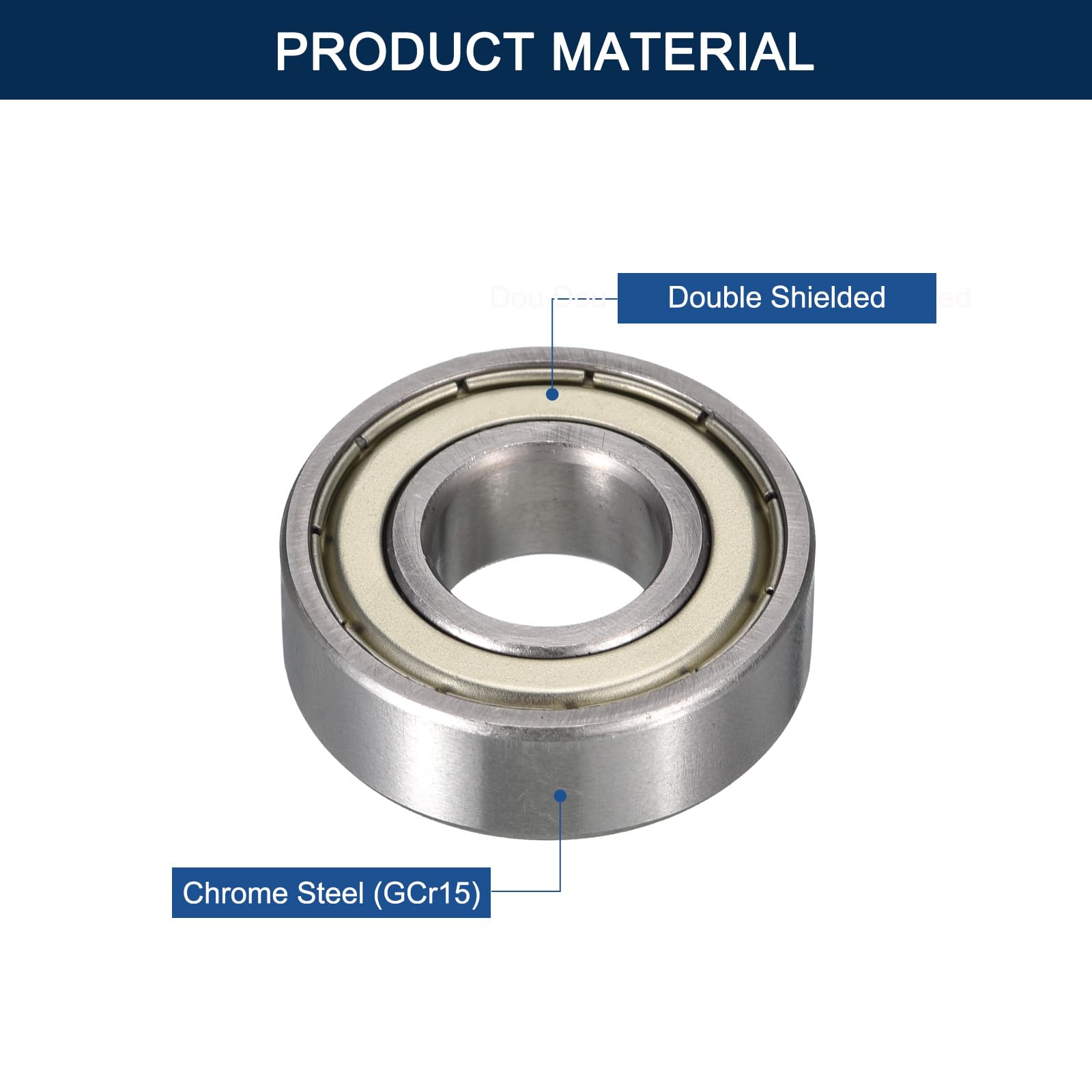 Amazon | HiPicco 6204ZZ 深溝玉軸受、内径20mm x 外径47mm x 幅14mm